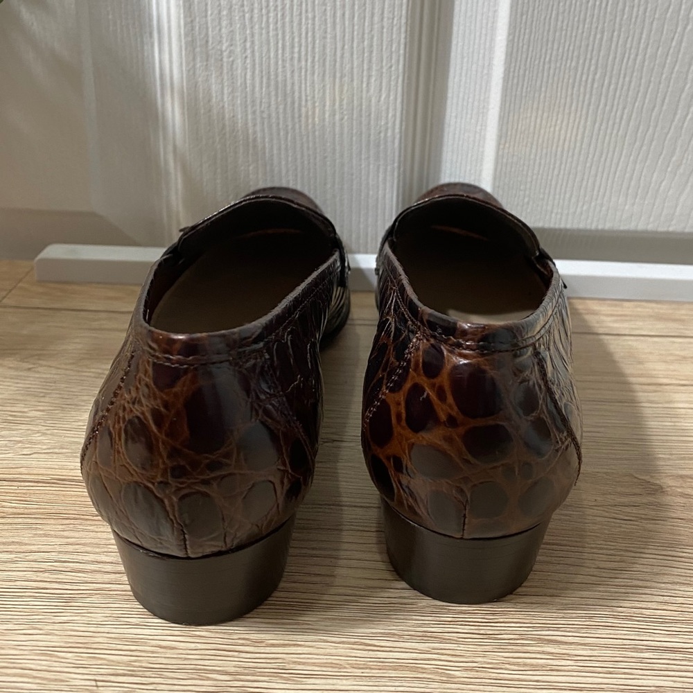 Salvatore Ferragamo Crocodile Loafers Size 6.5 A2 - Picture 7 of 12